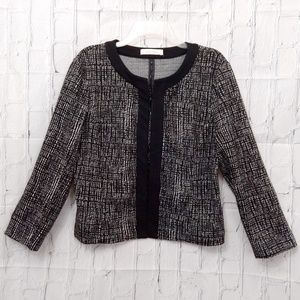 Ellen Tracy black and white blazer